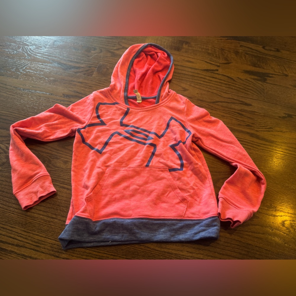 Under Armour Kids pink and blue Hoodie
